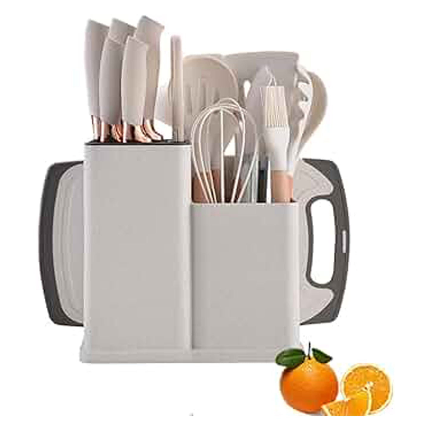 19 Pcs Silicone Cooking Utensils Set with Wooden Handles | Heat-Resistant & Non-Stick Kitchen Tools | Includes Spatulas, Spoons, Whisks & More | Perfect for Cooking & Baking