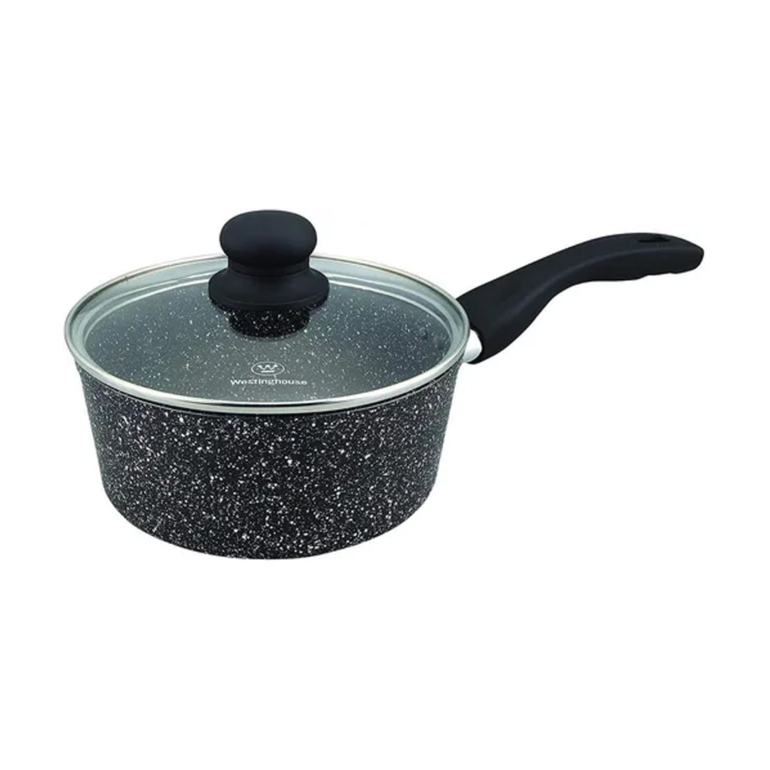 Westinghouse 28cm Nonstick Casserole Pot with Glass Lid – Induction Compatible, Forged Aluminum
