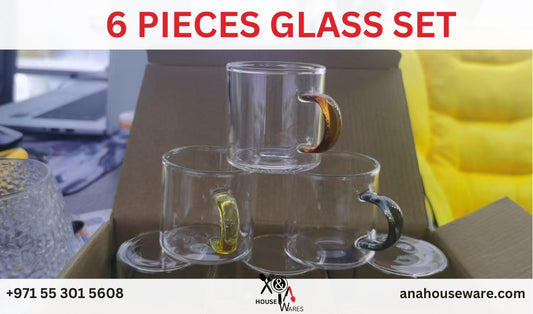 6 Pieces Glass Set – Elegant and Durable