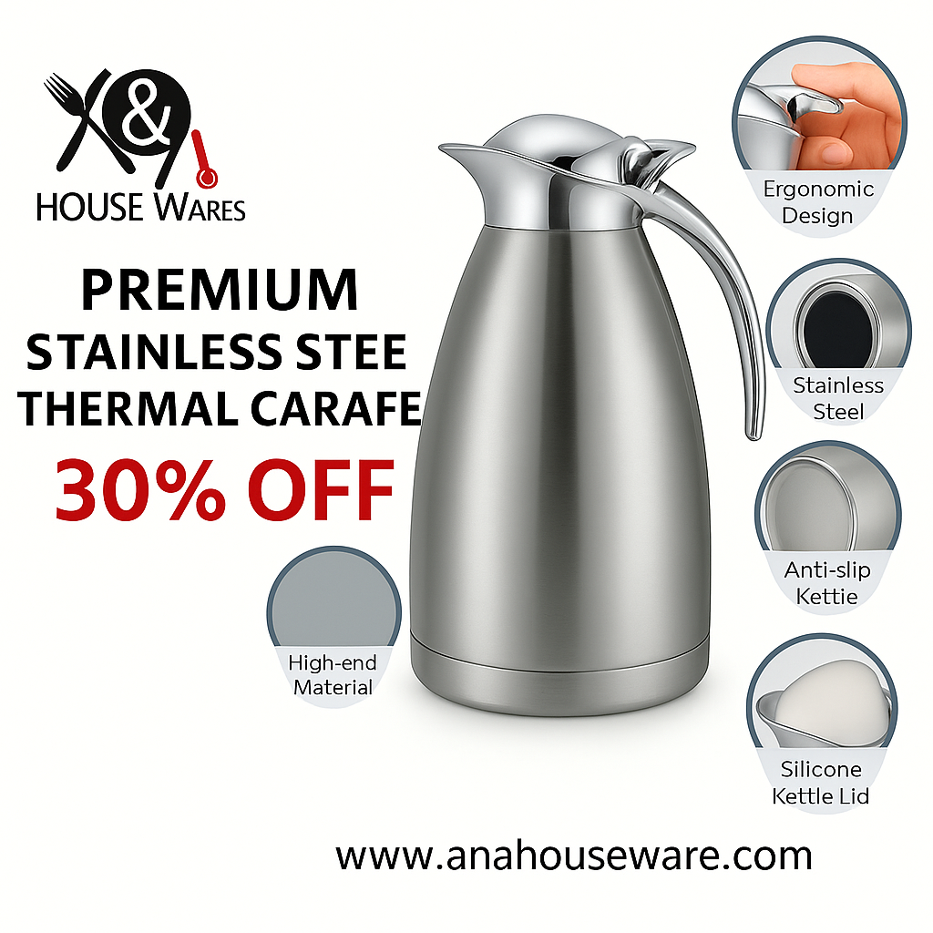 PREMIUM STAINLESS STEEL THERMAL CARAFE