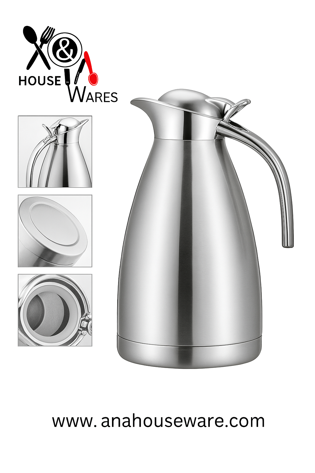 PREMIUM STAINLESS STEEL THERMAL CARAFE